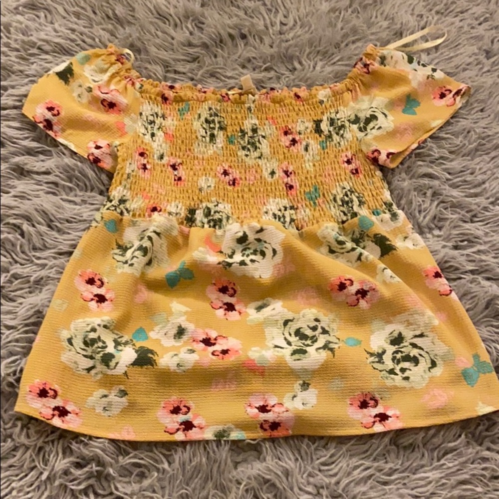 Yellow Floral Top